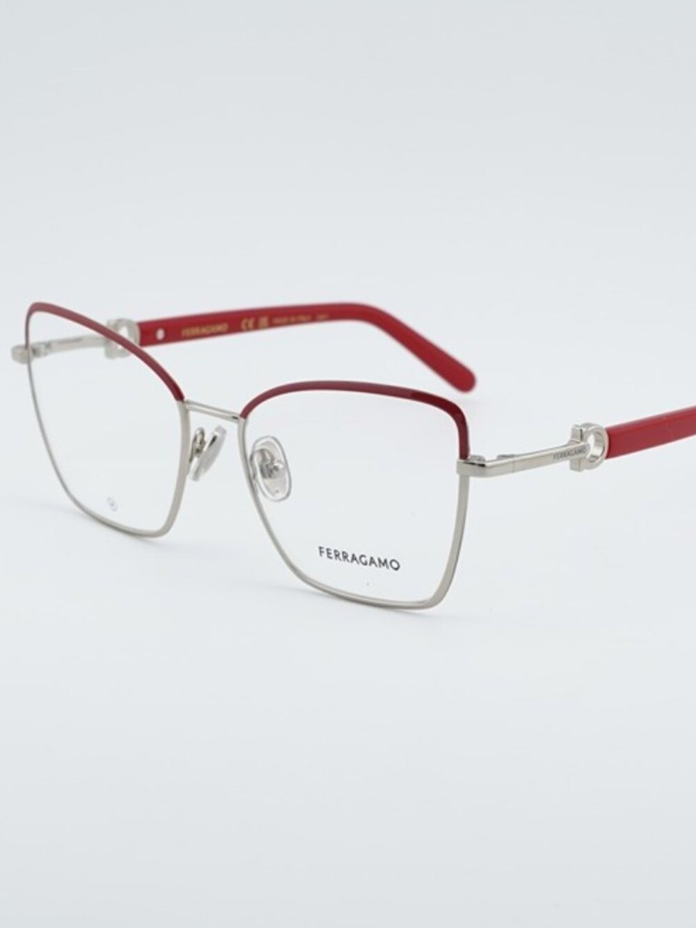 Salvatore Ferragamo SF2223N 744 Eyeglasses Gold / Burgundy 54mm Butterfly Frame